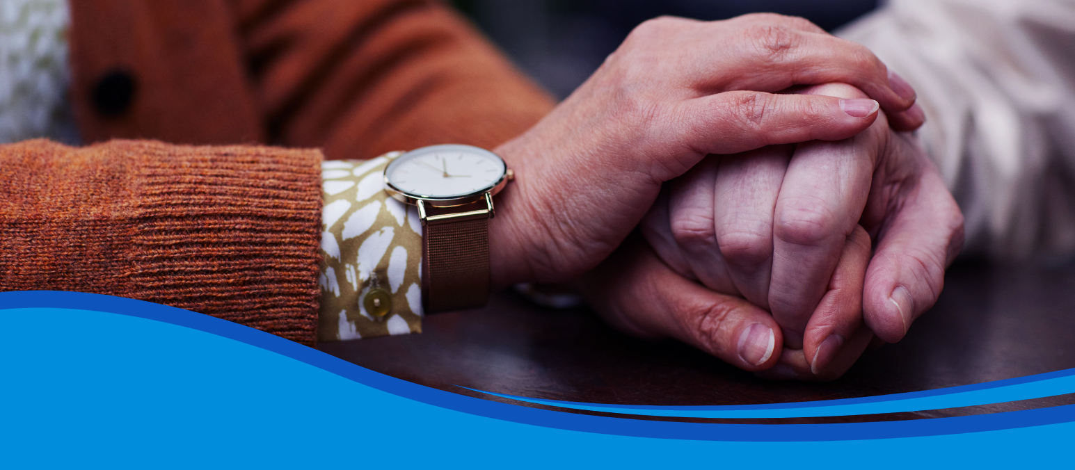 Close up of two people's hands