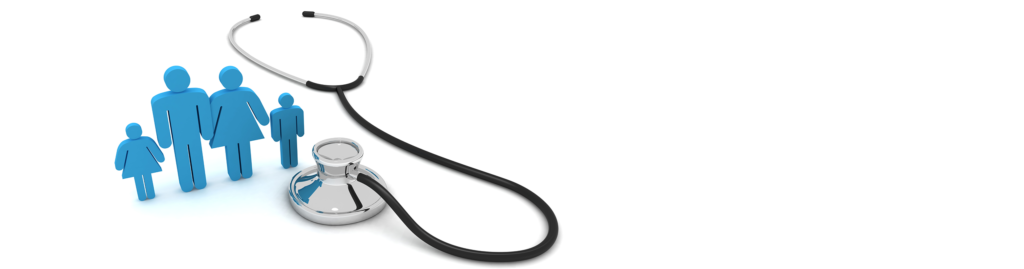 People graphic with photo of stethoscope.